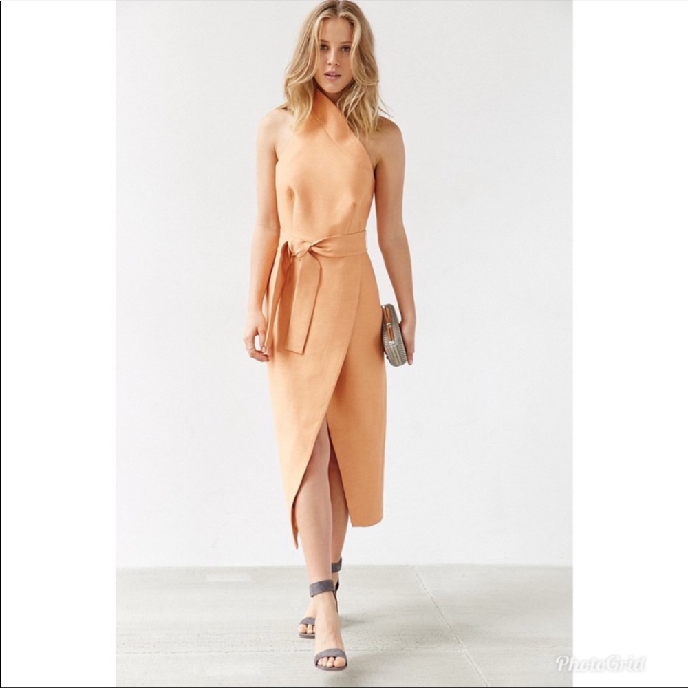 C/MEO Collective Orange Midi Dress